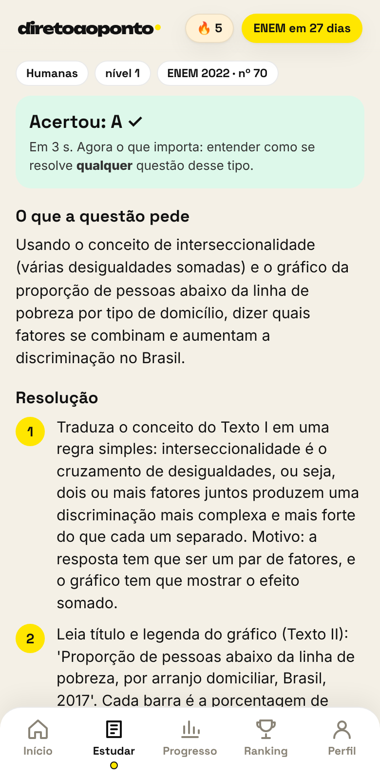 Resolução passo a passo